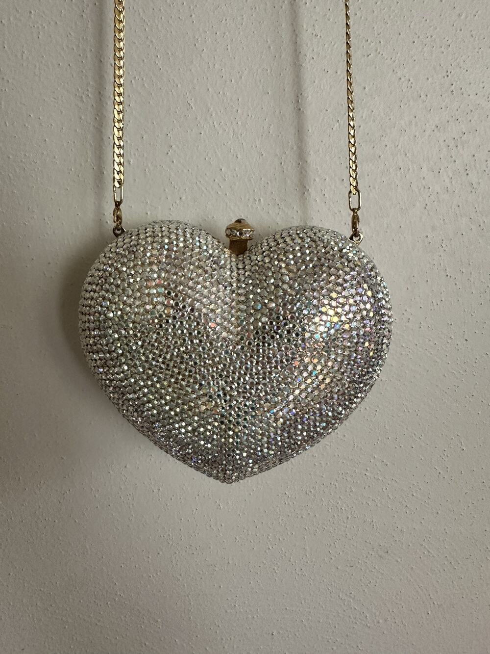 Isabella Adams Vintage Swarovski Crystals Heart Purse